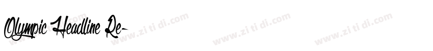 Olympic Headline Re字体转换